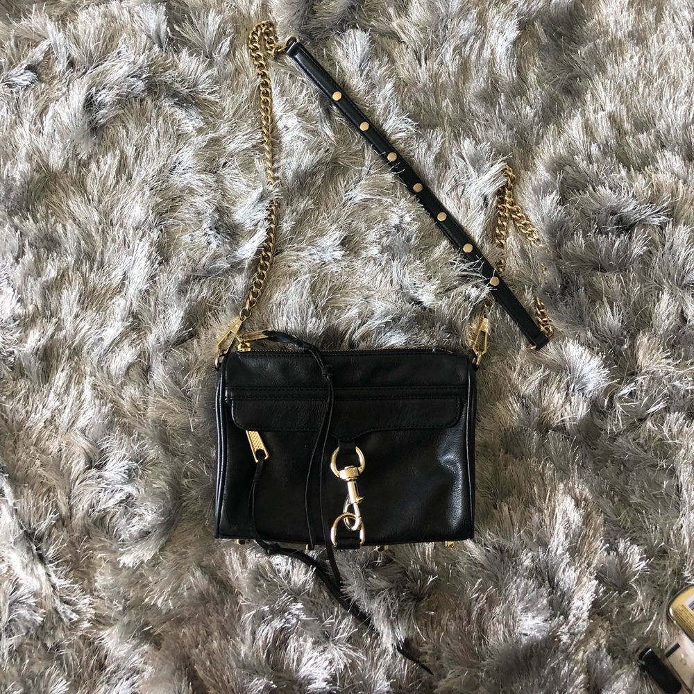 Rebecca Minkoff Black and Gold Purse
